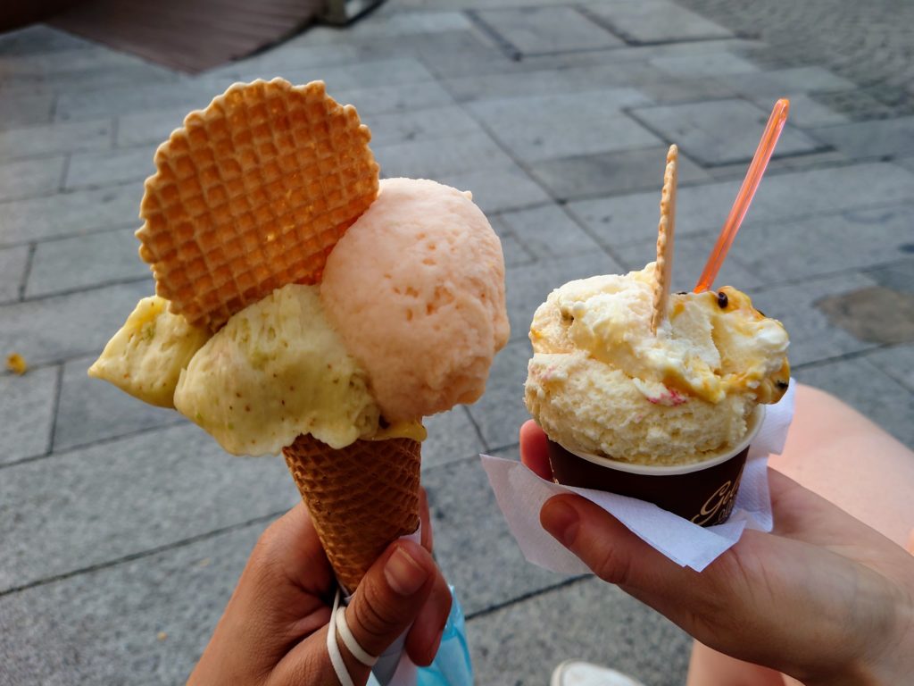 Ice-cream from Gelateria Lariana in Como