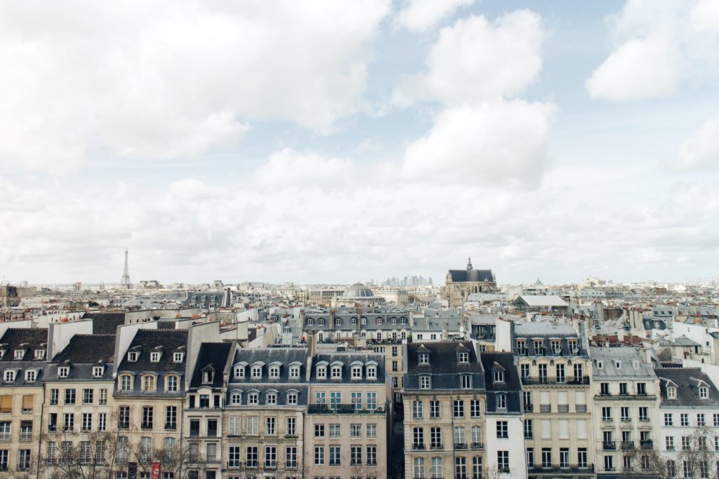 Paris view over houses